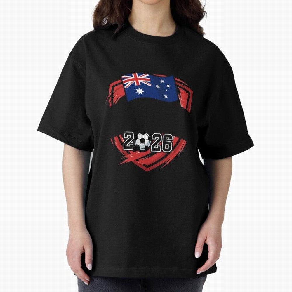 AUSTRALIA World Cup 2026 Poster ¨C AUSTRALIA Football Classic T-Shirt Celebrate Classic Football Spirit in Match Day Hype around FIFA World Cup 2026, Haaland and Mbappe, France, Global Supporter Spirit, Legendary Goals, National Colors and