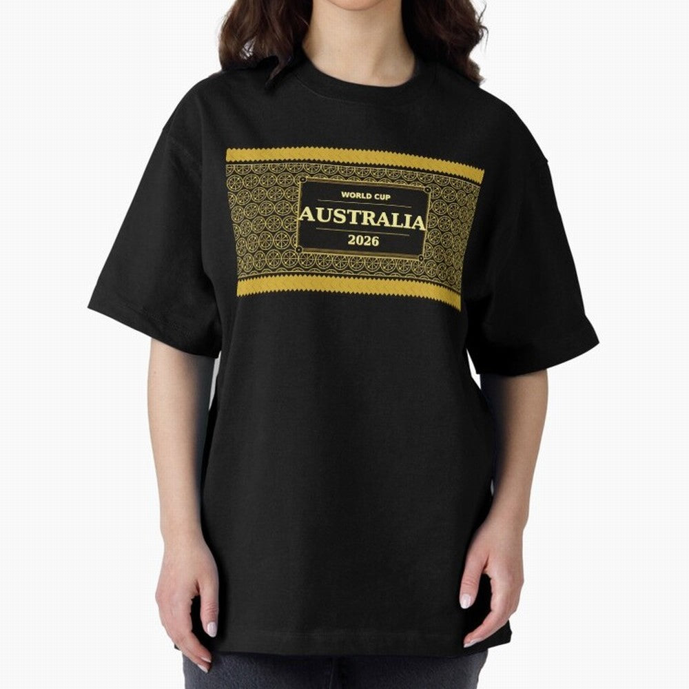 Australia Football Fan 2026 Black Gold Luxury Wrap ¡ª Socceroos Soccer Fan Classic T-Shirt Enjoy the Biggest Football Party of Global Football Passion for FIFA World Cup 2026 USA Canada Mexico, Inspired by CR7, Germany, Global Supporter Spirit,