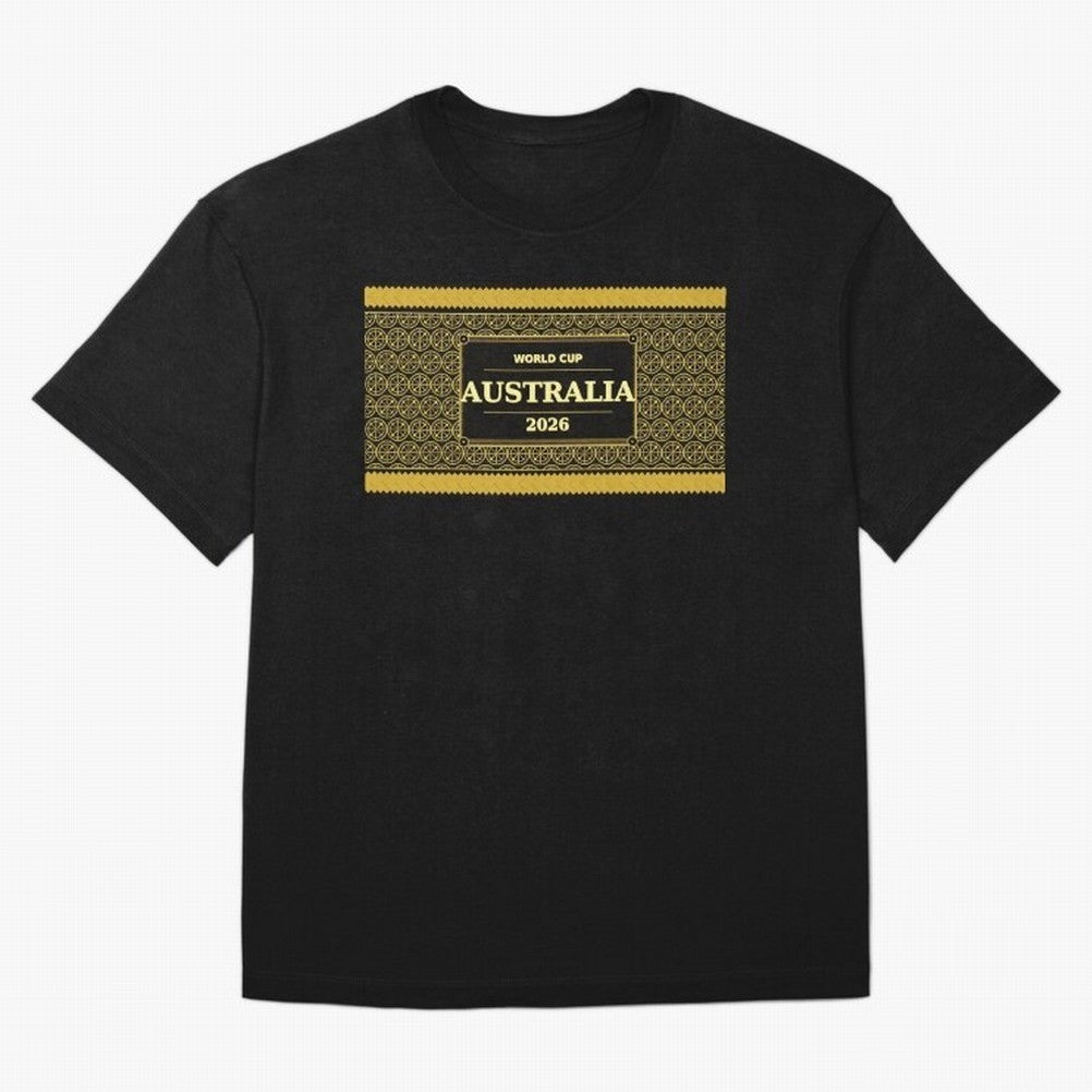 Australia Football Fan 2026 Black Gold Luxury Wrap ¡ª Socceroos Soccer Fan Classic T-Shirt Enjoy the Biggest Football Party of Global Football Passion for FIFA World Cup 2026 USA Canada Mexico, Inspired by CR7, Germany, Global Supporter Spirit,