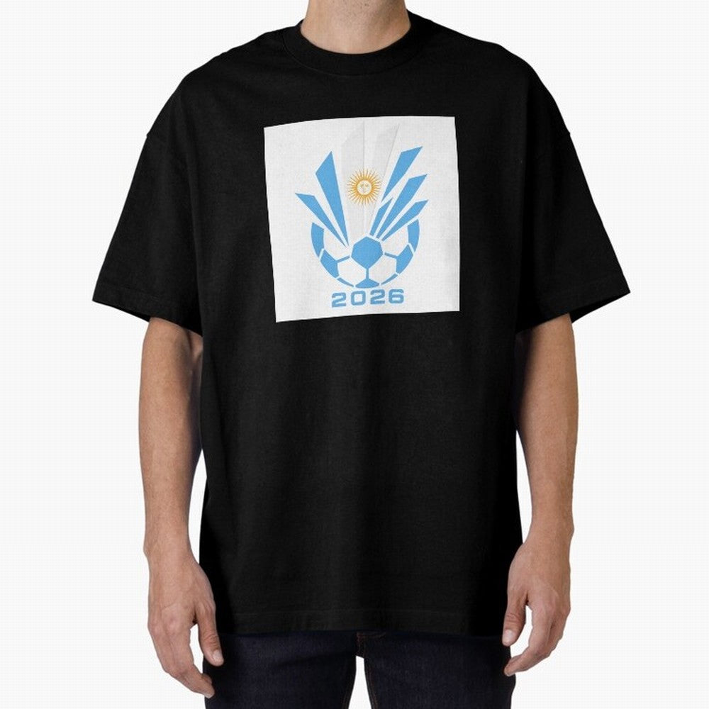 Argentina Soccer 2026 Sun Burst Emblem Classic T-Shirt Relive Legendary Nights from the FIFA World Cup 2026 USA Canada Mexico Journey through Messi Highlights, Argentina, France and Brazil Pride, Vintage Soccer Flavor, Modern Football Stars,