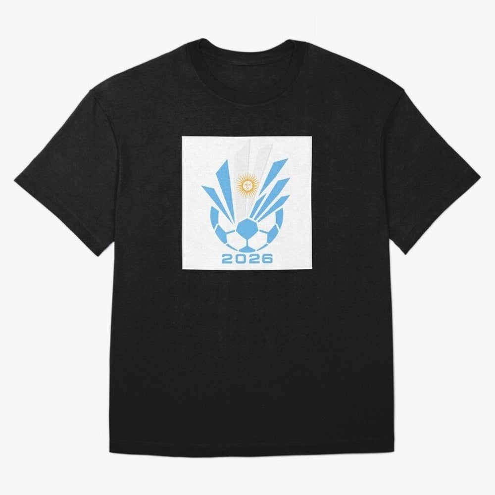 Argentina Soccer 2026 Sun Burst Emblem Classic T-Shirt Relive Legendary Nights from the FIFA World Cup 2026 USA Canada Mexico Journey through Messi Highlights, Argentina, France and Brazil Pride, Vintage Soccer Flavor, Modern Football Stars,