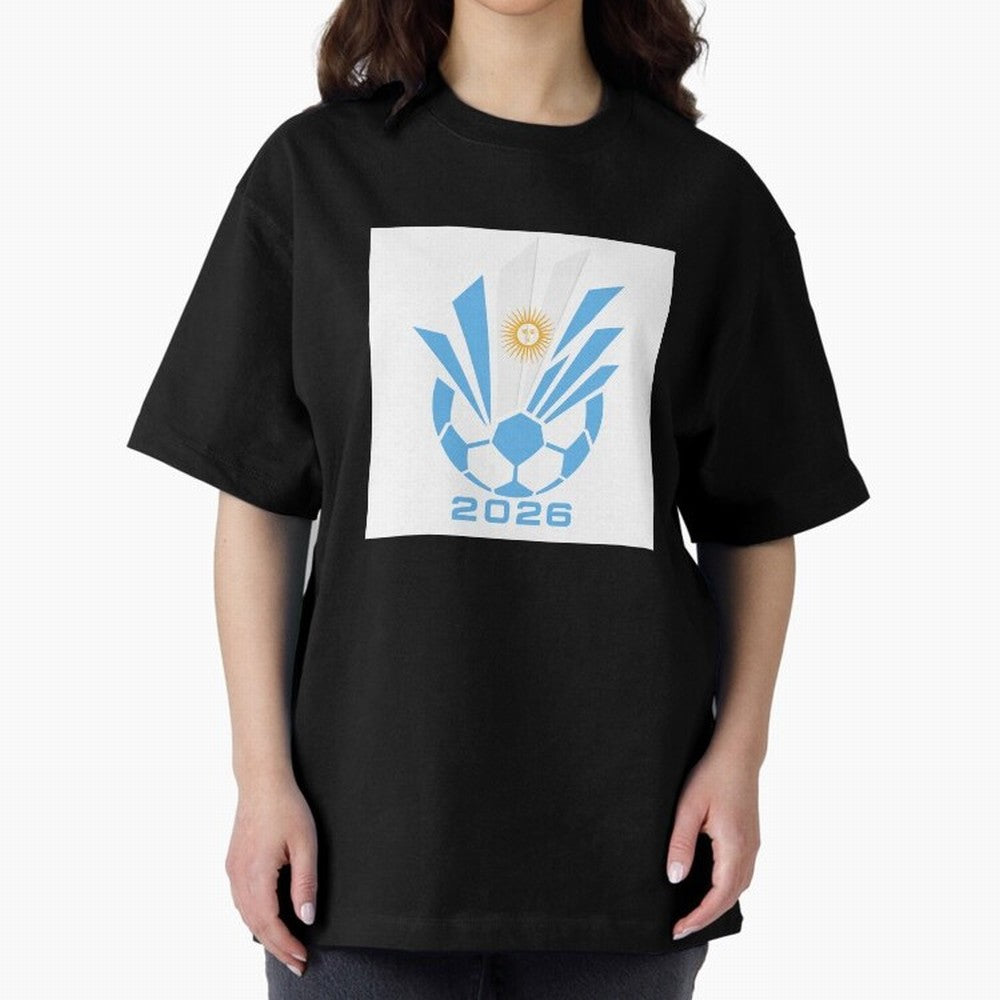 Argentina Soccer 2026 Sun Burst Emblem Classic T-Shirt Relive Legendary Nights from the FIFA World Cup 2026 USA Canada Mexico Journey through Messi Highlights, Argentina, France and Brazil Pride, Vintage Soccer Flavor, Modern Football Stars,