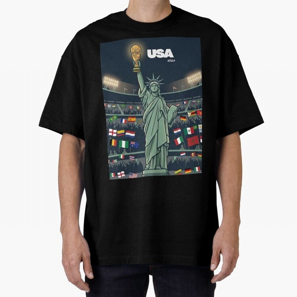 World Cup USA 2026 Classic T-Shirt Build Match Day Hype around FIFA World Cup 2026 Group Stage, Cristiano Ronaldo, Haaland and CR7, Brazil, Portugal and Argentina, Soccer Culture, Superstar Moments, National Team Dreams and Competitive Fire;