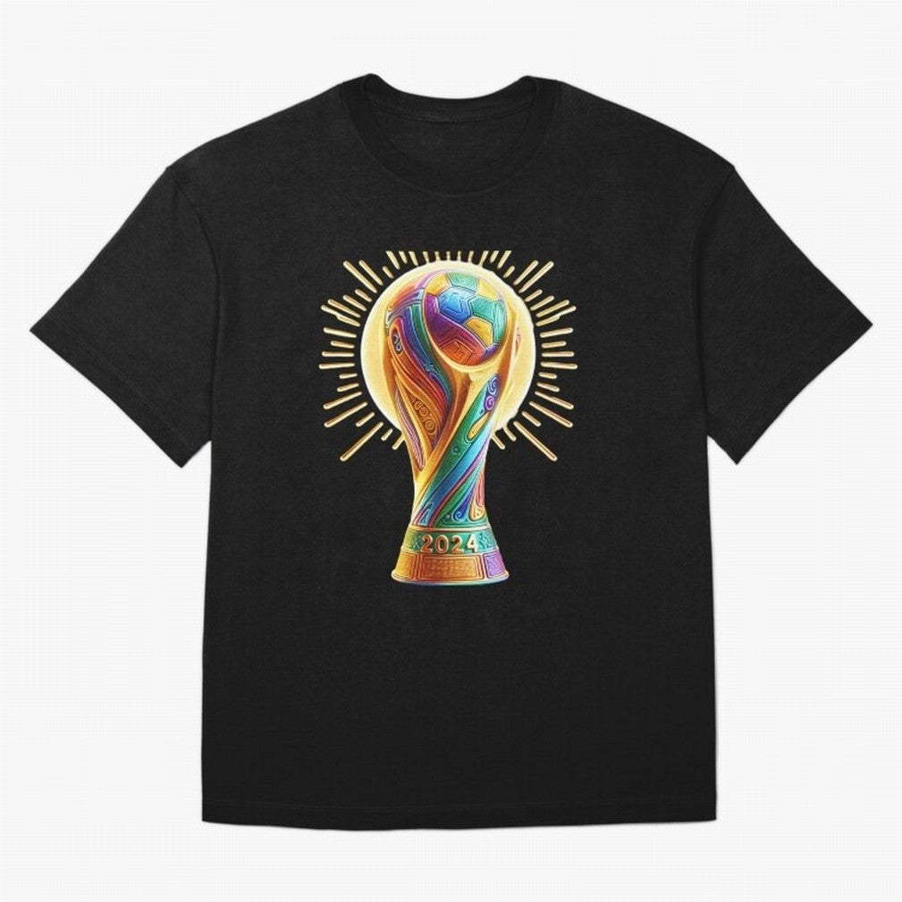 Golden Illuminating Cup Classic T-Shirt Celebrate the Magic of the FIFA World Cup 2026 USA Canada Mexico Journey through Messi, CR7 and Mbappe Highlights, Spain Pride, Match Day Excitement, Supporter Culture, Golden Goals and Global Football