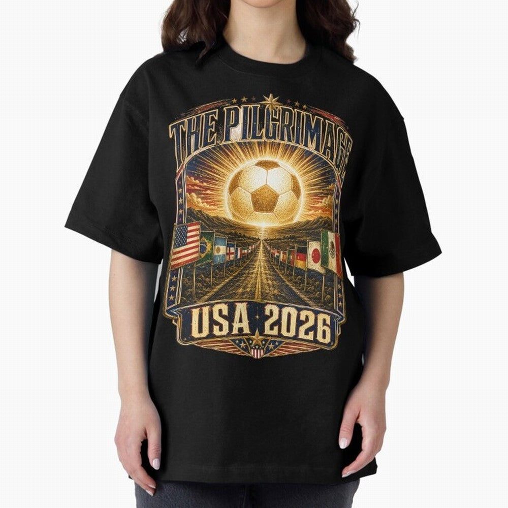 The Pilgrimage World Cup 2026 Soccer T-Shirt Classic T-Shirt Mark Match Day Hype around FIFA World Cup 2026 Group Stage, Haaland, Spain, Stadium Memories, Football Loyalty, International Chants and Championship Tradition; Built for Supporters