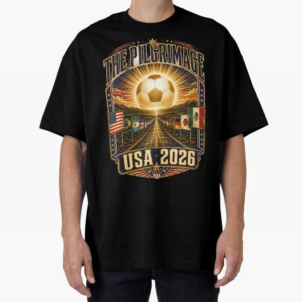 The Pilgrimage World Cup 2026 Soccer T-Shirt Classic T-Shirt Mark Match Day Hype around FIFA World Cup 2026 Group Stage, Haaland, Spain, Stadium Memories, Football Loyalty, International Chants and Championship Tradition; Built for Supporters