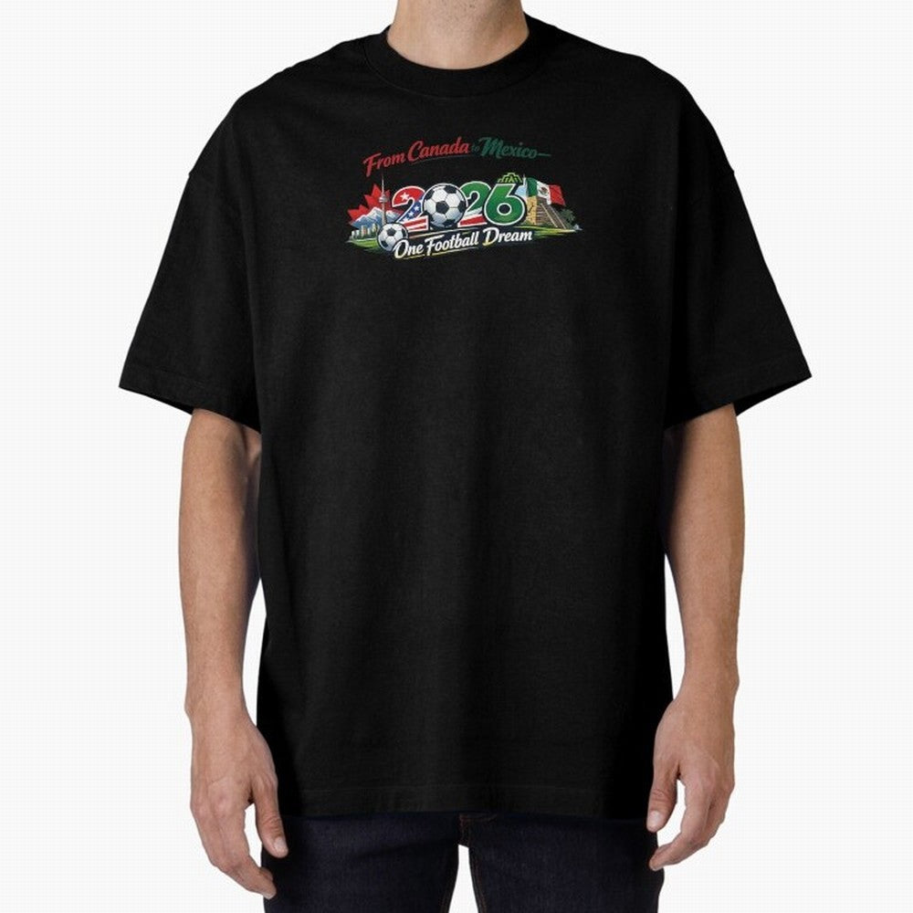 2026 Football Fan Design - North America - Three Nations One Dream Classic T-Shirt Show Up for the Glory of Match Day Hype around FIFA World Cup 2026, CR7 and Messi, Portugal, Spain and Germany, Vintage Soccer Flavor, Modern Football Stars,