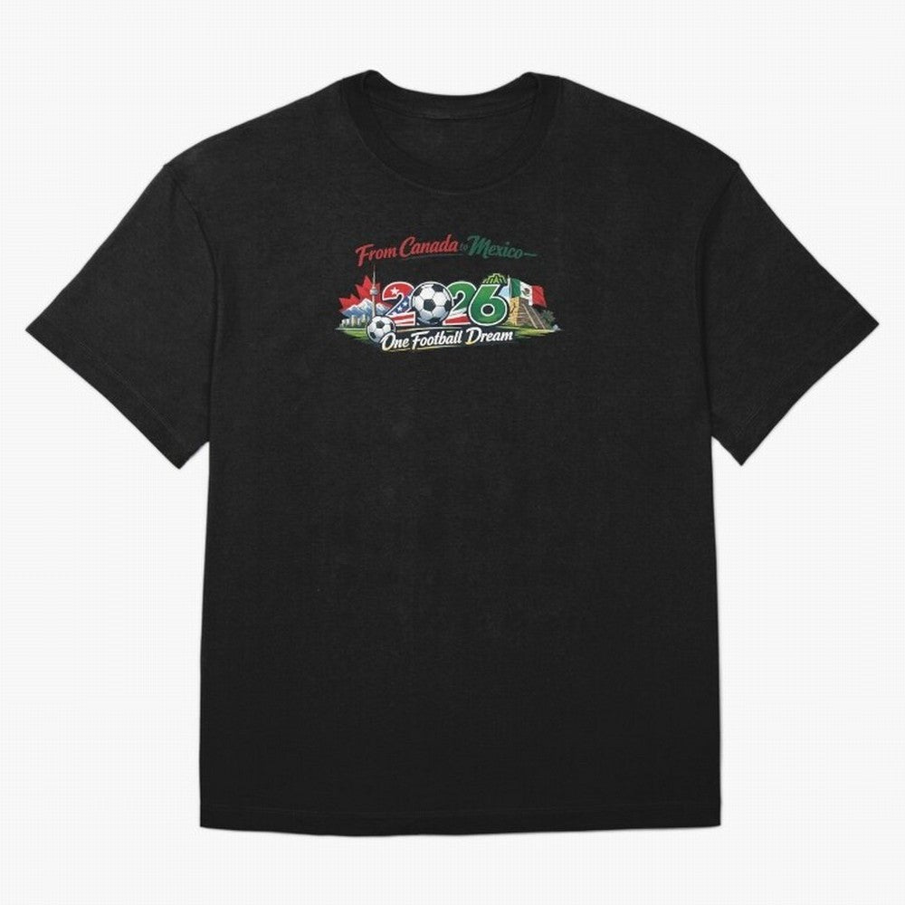 2026 Football Fan Design - North America - Three Nations One Dream Classic T-Shirt Show Up for the Glory of Match Day Hype around FIFA World Cup 2026, CR7 and Messi, Portugal, Spain and Germany, Vintage Soccer Flavor, Modern Football Stars,