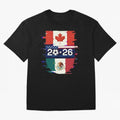Glitched United 2026 - North America Emblem Cup Classic T-Shirt Celebrate National Team Dreams in the FIFA World Cup 2026 USA Canada Mexico Journey through Neymar, Haaland and Cristiano Ronaldo Highlights, Argentina Pride, Football Passion,