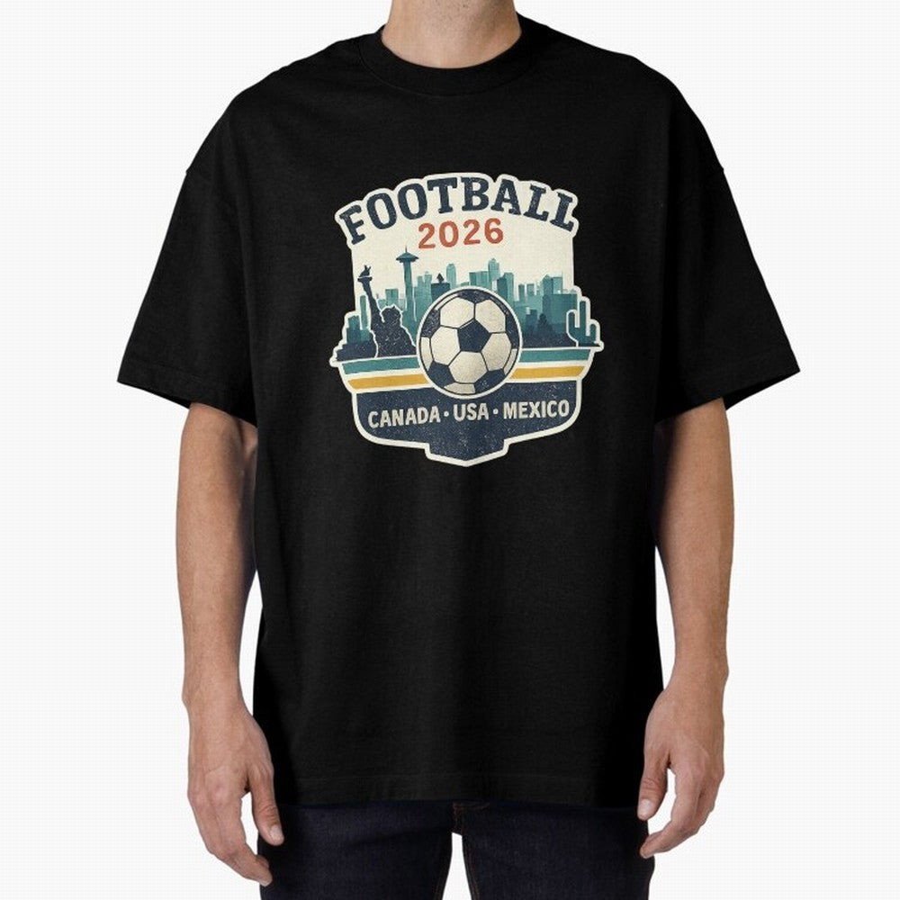 Football 2026 ¨C One World One Goal Classic T-Shirt Show Your Stadium Side during the FIFA World Cup 2026 USA Canada Mexico Journey through Messi Highlights, Spain Pride, Championship Spirit, Famous Goals, Roaring Crowds and International Football