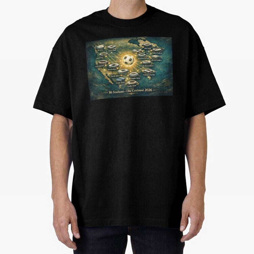 2026 Stadiums Across North America World Cup Classic T-Shirt Keep the Match Day Mood of FIFA World Cup 2026 USA Canada Mexico for Fans of Neymar and Portugal, Bringing Game Day Rituals, Football Legends, Country Pride and the Road to the Final;
