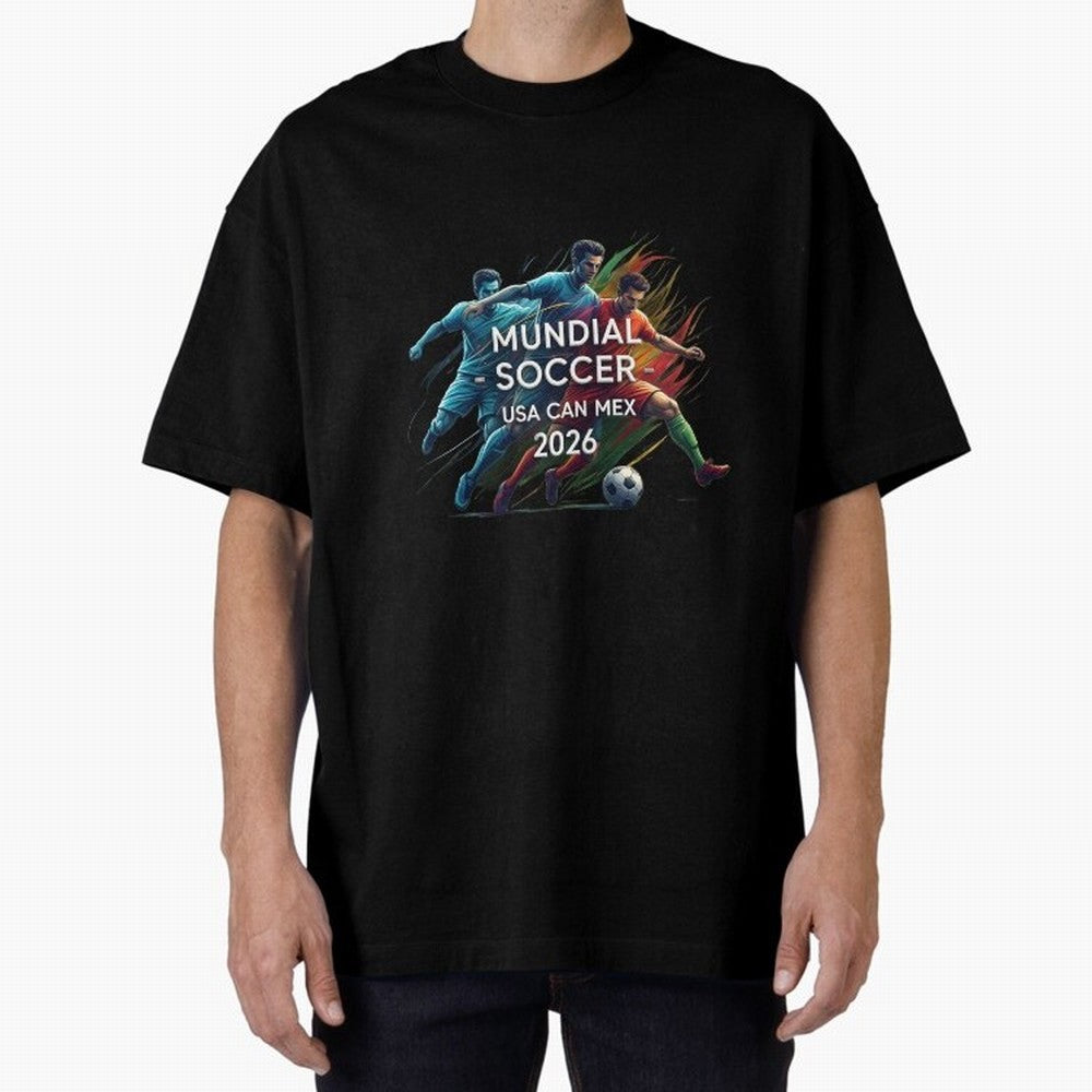 Mundial Soccer 2026 Classic T-Shirt Keep the Match Day Mood of FIFA World Cup 2026 Group Stage for Fans of Haaland and Portugal, Spain and Germany, Bringing Football Festival Excitement, Trophy Ambitions, Country Rivalries and Star Player Buzz;