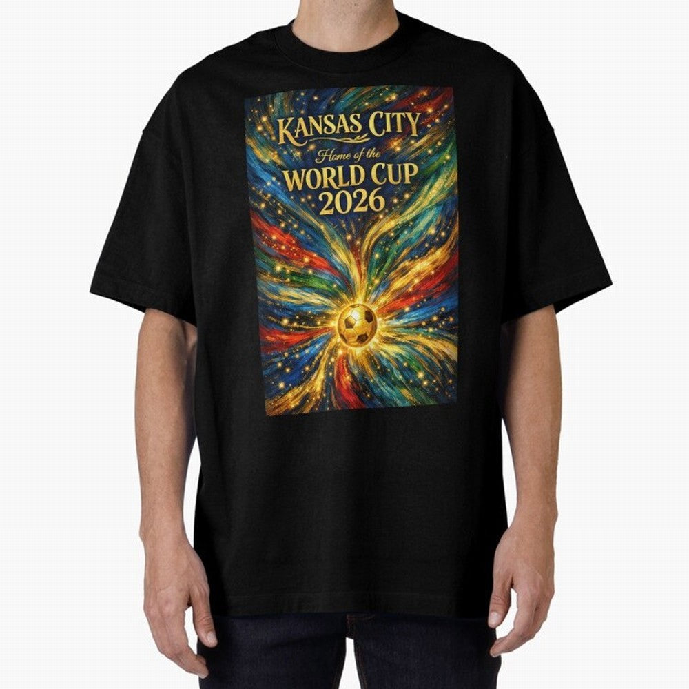 Kansas City World Cup 2026 Starburst Soccer Poster ¡ª Van Gogh Fluid Art Print Classic T-Shirt Follow the Final Road of FIFA World Cup 2026 with CR7 and Messi, Portugal Energy, Match Day Excitement, Supporter Culture, Golden Goals and Global