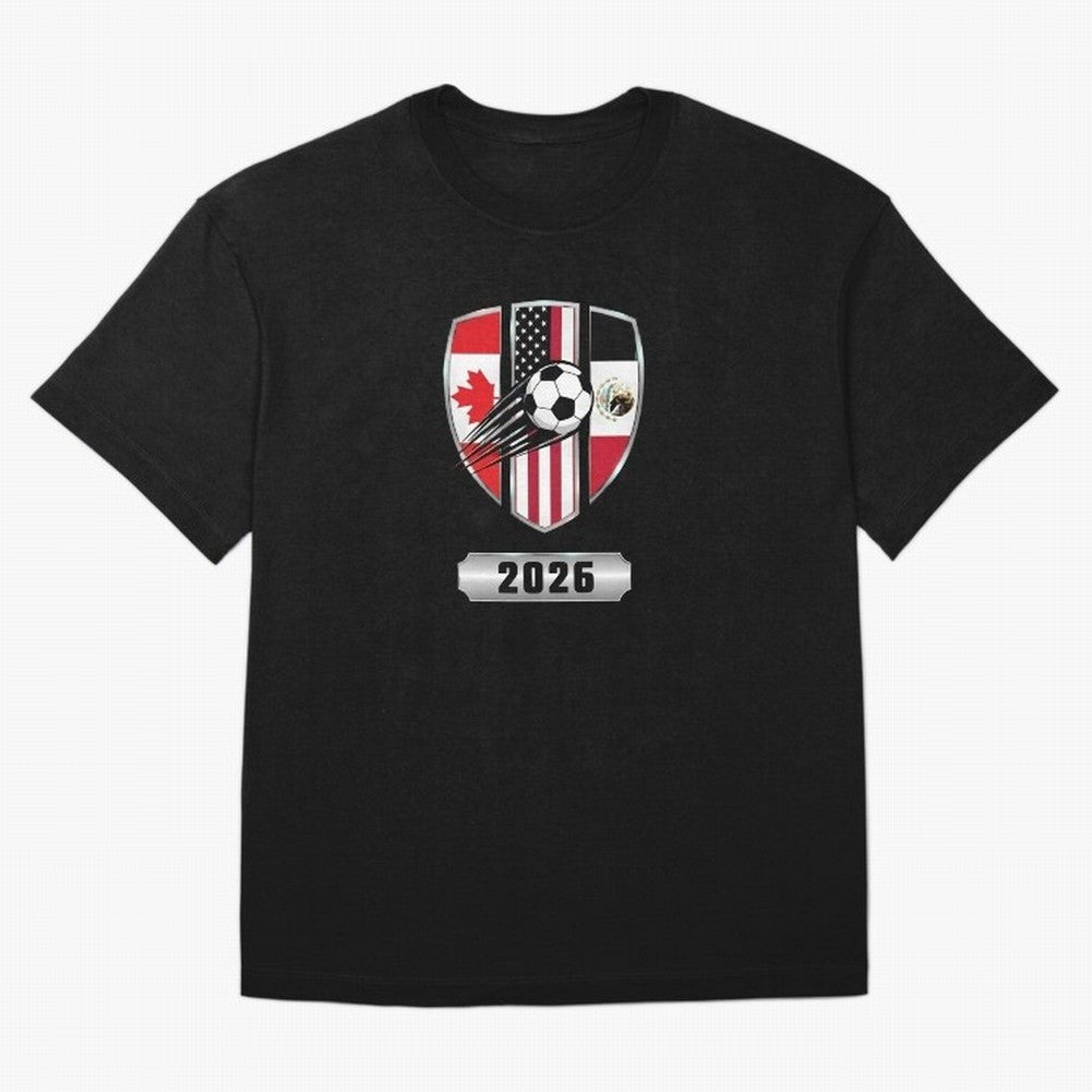 North United America Shield 2026 Cup T-Shirt_82794382 Classic T-Shirt Live the Energy of Match Day Hype around FIFA World Cup 2026, Mbappe, France, Global Supporter Spirit, Legendary Goals, National Colors and Tournament Celebration; Great for
