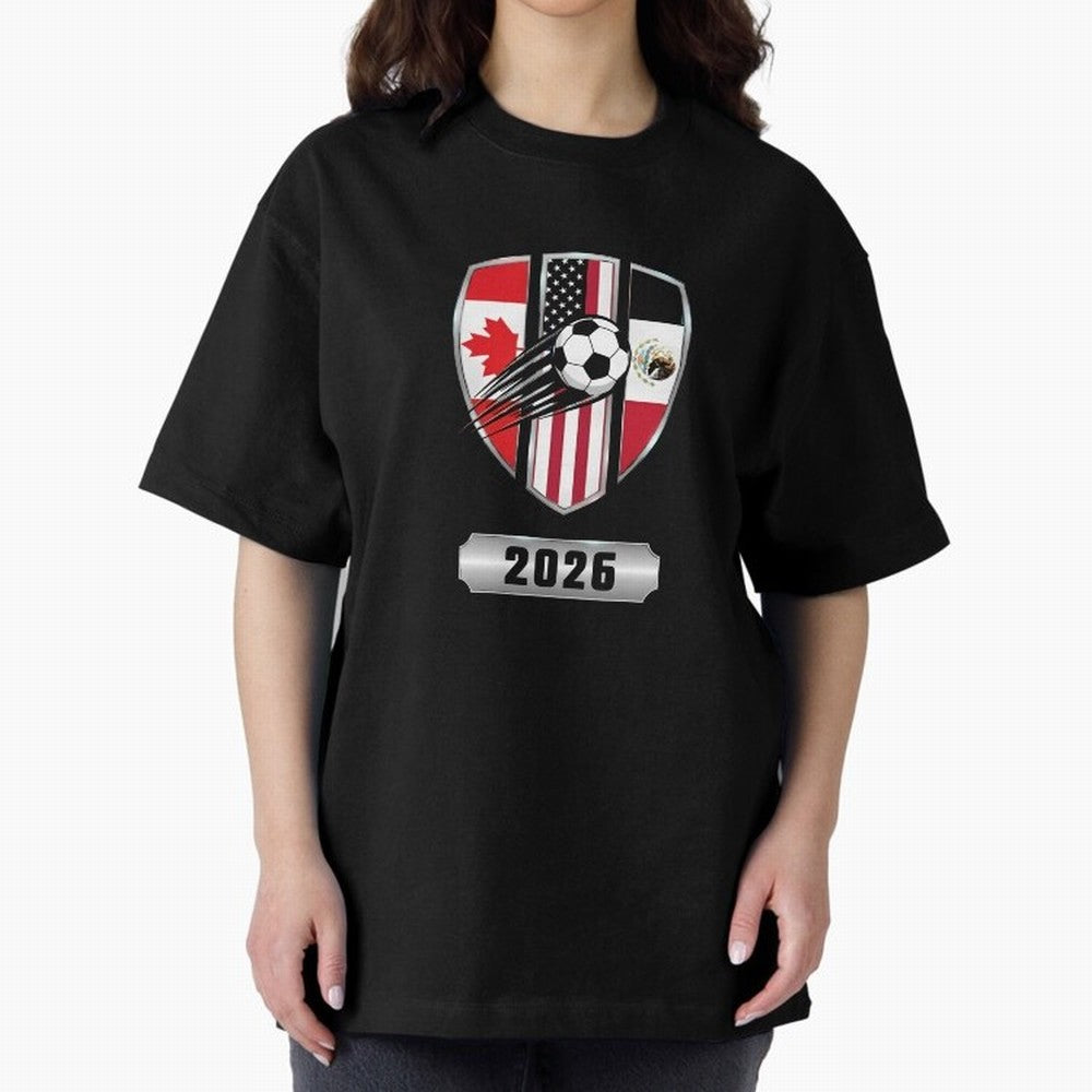 North United America Shield 2026 Cup T-Shirt_82794382 Classic T-Shirt Live the Energy of Match Day Hype around FIFA World Cup 2026, Mbappe, France, Global Supporter Spirit, Legendary Goals, National Colors and Tournament Celebration; Great for