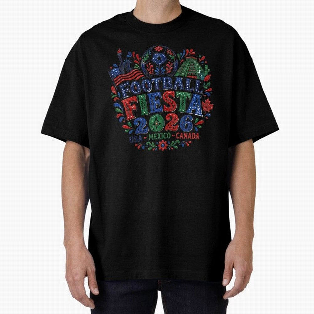 Football Fiesta 2026 USA Mexico Canada Soccer Art Classic T-Shirt Bring a Vintage Feel to the FIFA World Cup 2026 Journey through Messi, CR7 and Mbappe Highlights, England and Germany Pride, Fan Favorite Moments, National Team Passion, Big Match