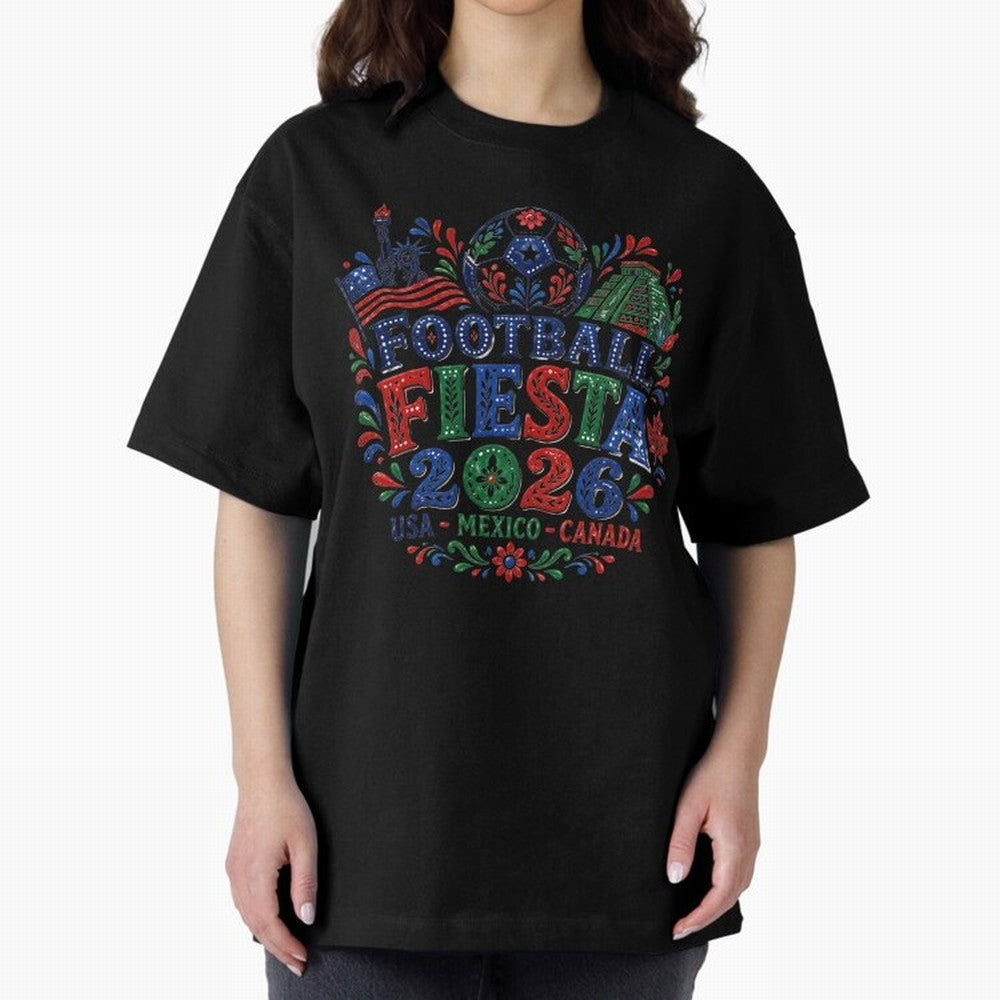 Football Fiesta 2026 USA Mexico Canada Soccer Art Classic T-Shirt Bring a Vintage Feel to the FIFA World Cup 2026 Journey through Messi, CR7 and Mbappe Highlights, England and Germany Pride, Fan Favorite Moments, National Team Passion, Big Match