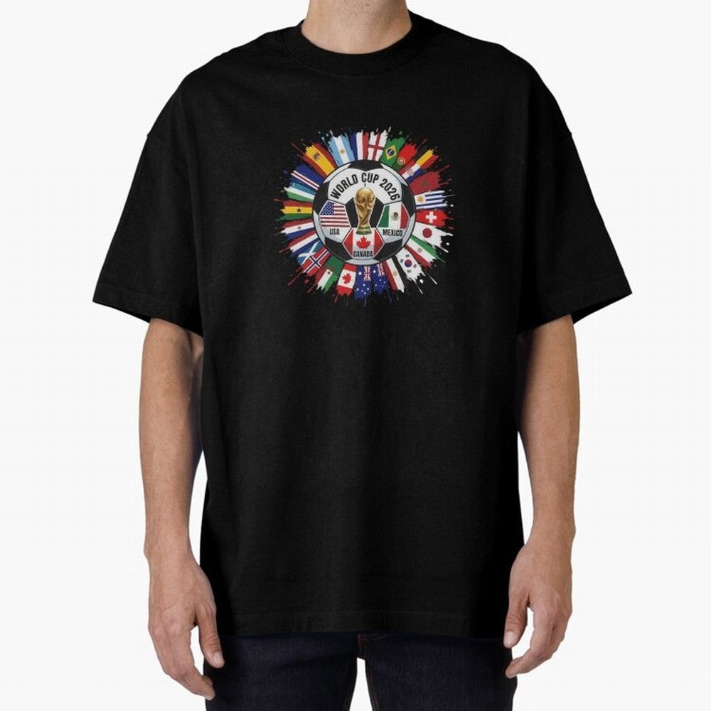 World Cup 2026 Kids, USA Mexico Canada Host Countries, International Football Flags Top, Gameday Soccer Apparel, Soccer Fan Youth Classic T-Shirt Carry National Pride through FIFA World Cup 2026 USA Canada Mexico Capturing Haaland and Mbappe,