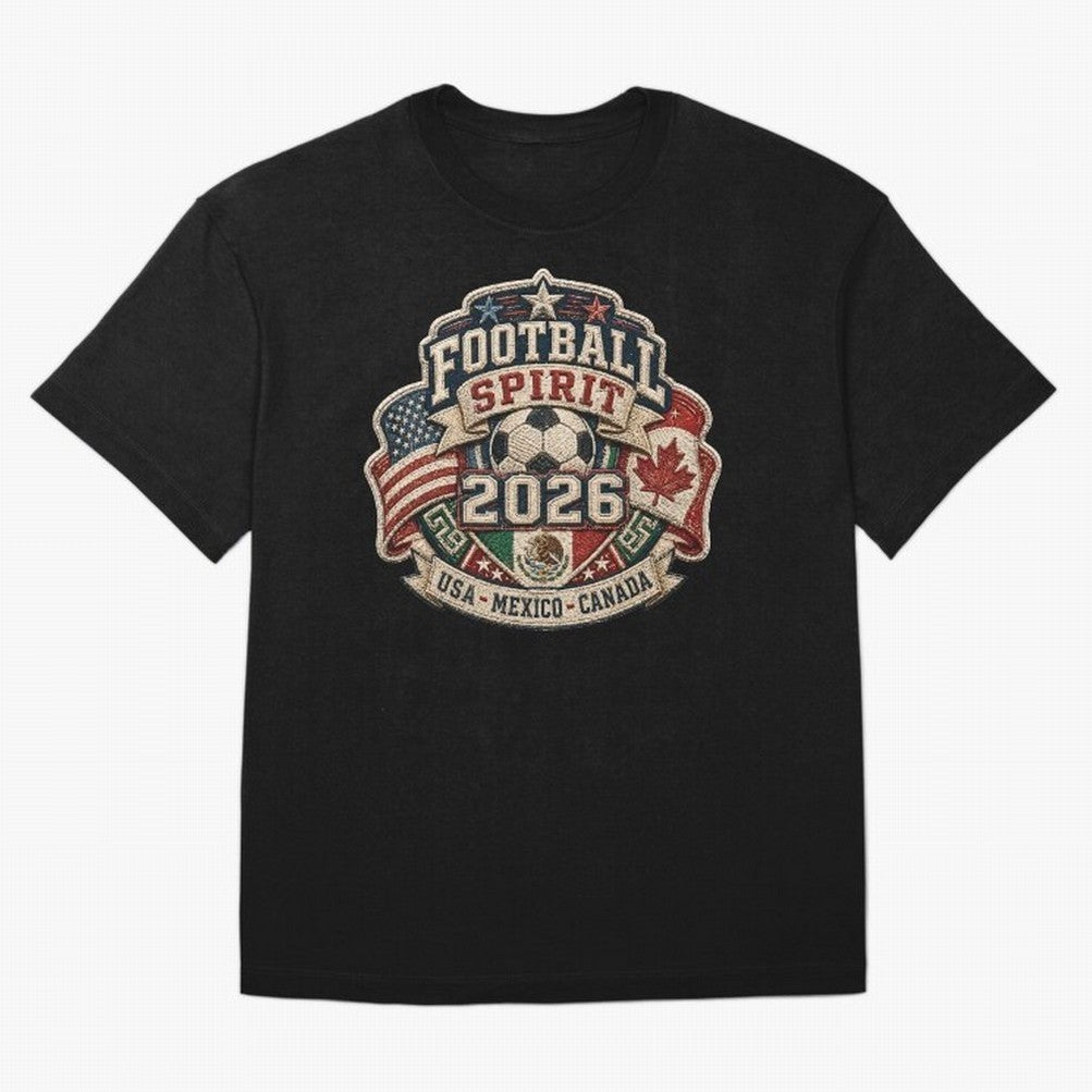 Football 2026 USA Mexico Canada Soccer Championship Fan Art Classic T-Shirt Turn Every Weekend Toward Global Football Passion for FIFA World Cup 2026 USA Canada Mexico, Centered on Haaland and Mbappe, Argentina, France and Brazil, Championship