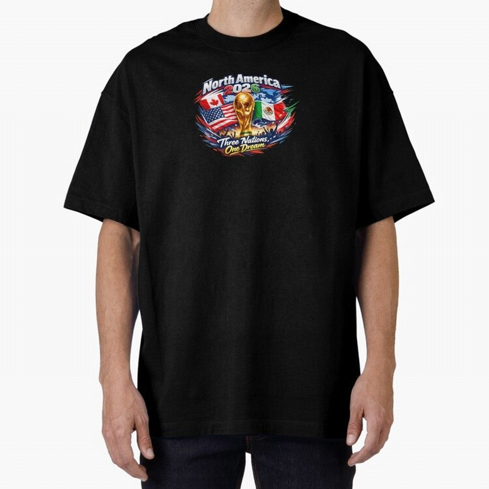 2026 Football Fan Design - North America - Three Nations One Dream Classic T-Shirt Bring a Champion Mindset to FIFA World Cup 2026 Inspired by Haaland and Mbappe, Argentina Energy, Football Passion, Legendary Performances, Festival Vibes and