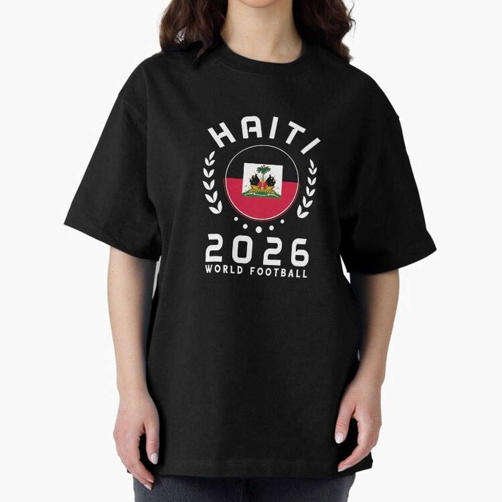 World Cup 2026 Haiti Football Fan Haitian Supporter T-Shirt_84687246 Classic T-Shirt Stand with Match Day Hype around FIFA World Cup 2026 Group Stage, Neymar, Haaland and Cristiano Ronaldo, France and Portugal, Champion Mindset, Group Stage Buzz,
