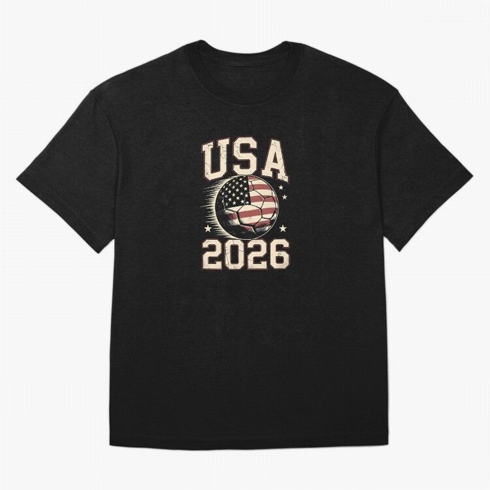 USA Soccer World Cup 2026 American Fan T-Shirt_88555733 Classic T-Shirt Keep Football History Alive during Global Football Passion for FIFA World Cup 2026 USA Canada Mexico, Built around Messi and Cristiano Ronaldo, Brazil, Championship Spirit,