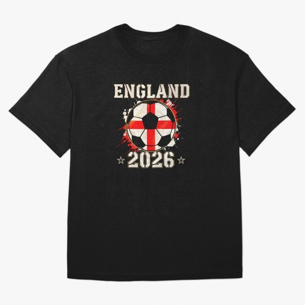 Front Print England Soccer World Cup 2026 - English Fan Gift T-Shirt_84562392 Classic T-Shirt Represent Football Lovers during FIFA World Cup 2026 USA Canada Mexico Spirit, Inspired by Argentina, France and Brazil, Neymar, Classic Soccer Heritage,