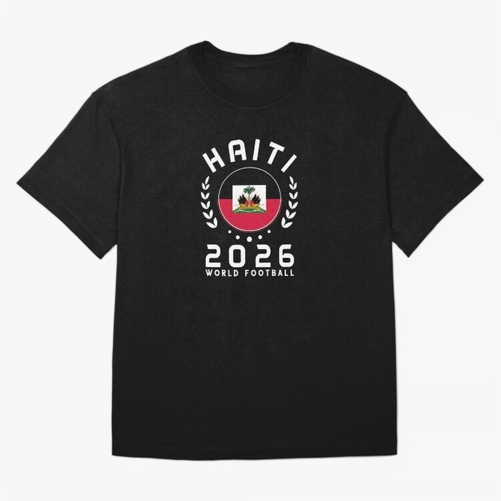 World Cup 2026 Haiti Football Fan Haitian Supporter T-Shirt_84687246 Classic T-Shirt Celebrate Football Heritage in Global Football Passion for FIFA World Cup 2026, Inspired by Messi, Argentina, Sports Nostalgia, International Competition, Famous