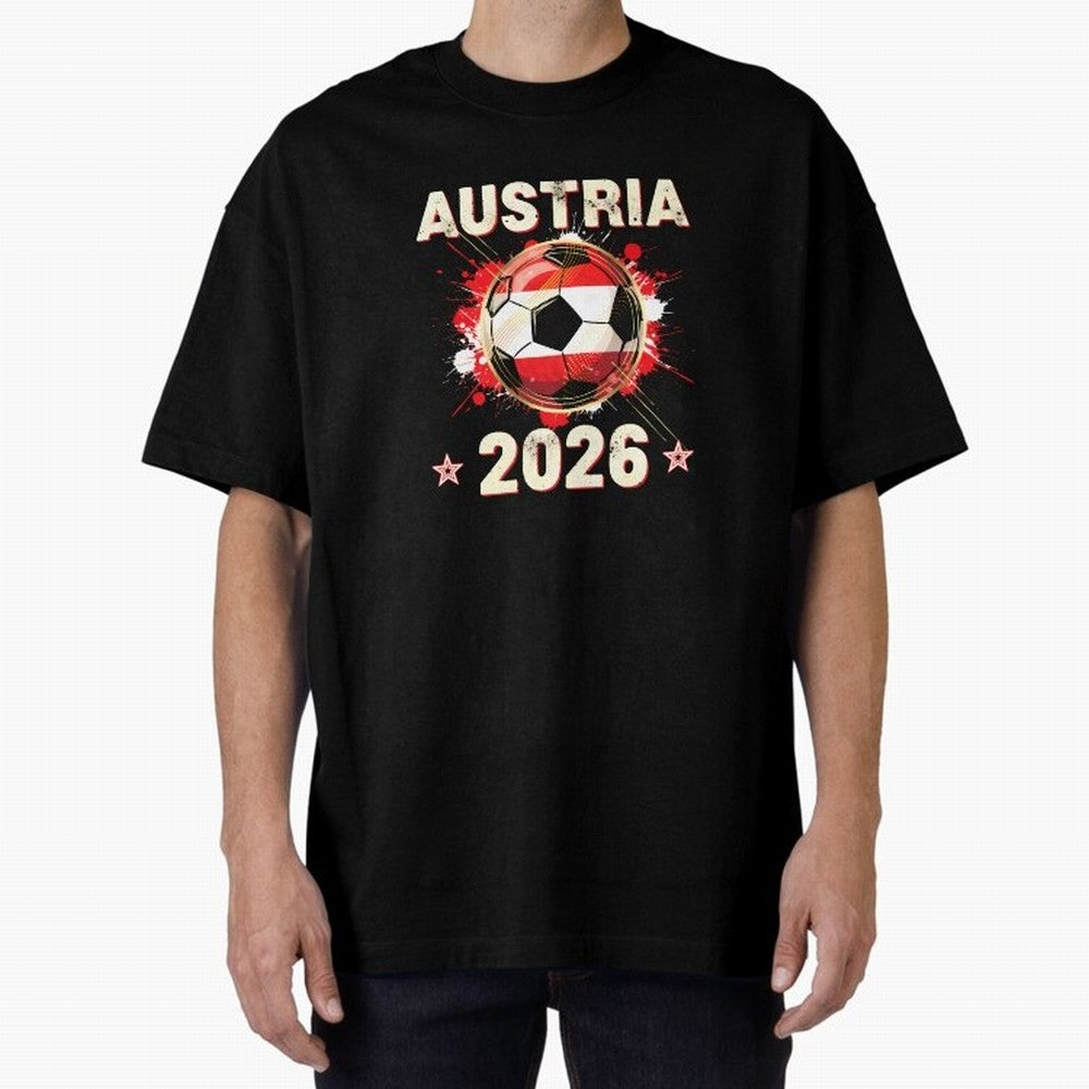 World Cup 2026 Austria Soccer Ball North America - Austrian Fan Gift T-Shirt_85028223 Classic T-Shirt Celebrate Unforgettable Nights in FIFA World Cup 2026 Spirit, Celebrating England, Haaland, Game Day Rituals, Football Legends, Country Pride and