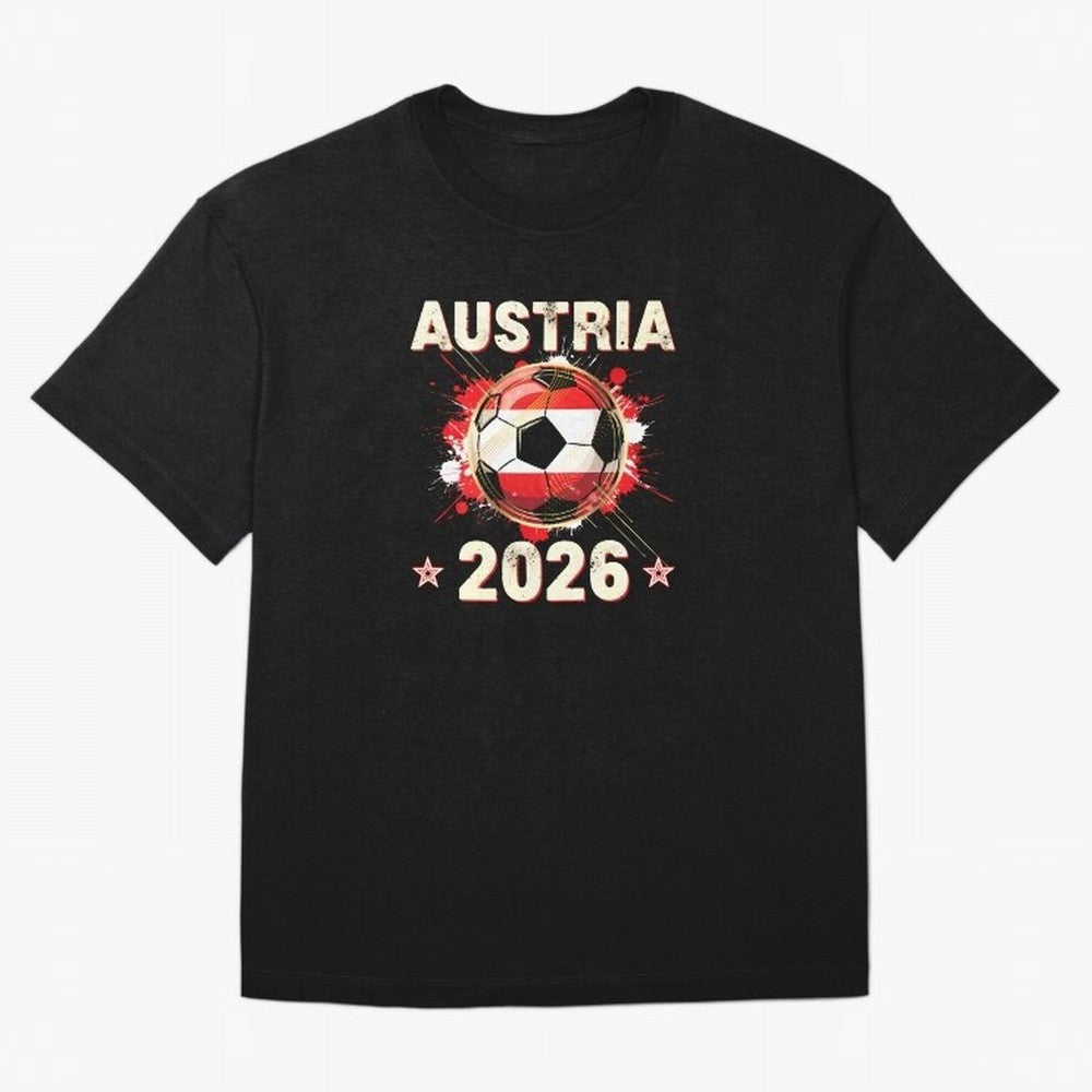 World Cup 2026 Austria Soccer Ball North America - Austrian Fan Gift T-Shirt_85028223 Classic T-Shirt Celebrate Unforgettable Nights in FIFA World Cup 2026 Spirit, Celebrating England, Haaland, Game Day Rituals, Football Legends, Country Pride and