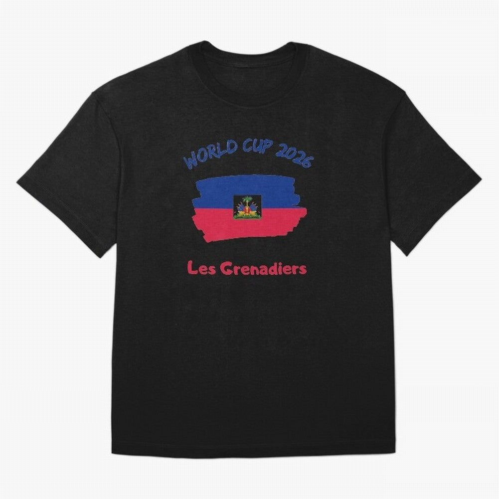 Haiti Football Fan Haitian Soccer Supporter National Team Pride Caribbean 2026 T-Shirt_90544900 Classic T-Shirt Bring Retro Soccer Energy to FIFA World Cup 2026 Group Stage Spirit, Capturing England, Neymar, Classic Soccer Heritage, Championship