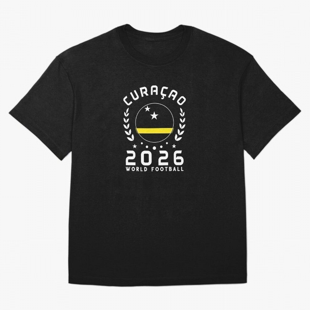 World Cup 2026 Curacao Football Fan Curacaoan Supporter T-Shirt_85310550 Classic T-Shirt Celebrate Fan Favorites in FIFA World Cup 2026 Group Stage for Fans of Cristiano Ronaldo and Argentina and Brazil, Bringing Stadium Chants, National Pride,