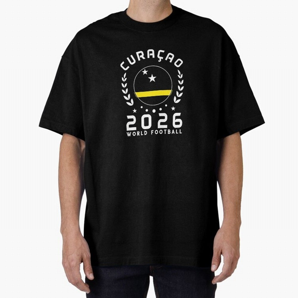 World Cup 2026 Curacao Football Fan Curacaoan Supporter T-Shirt_85310550 Classic T-Shirt Celebrate Fan Favorites in FIFA World Cup 2026 Group Stage for Fans of Cristiano Ronaldo and Argentina and Brazil, Bringing Stadium Chants, National Pride,