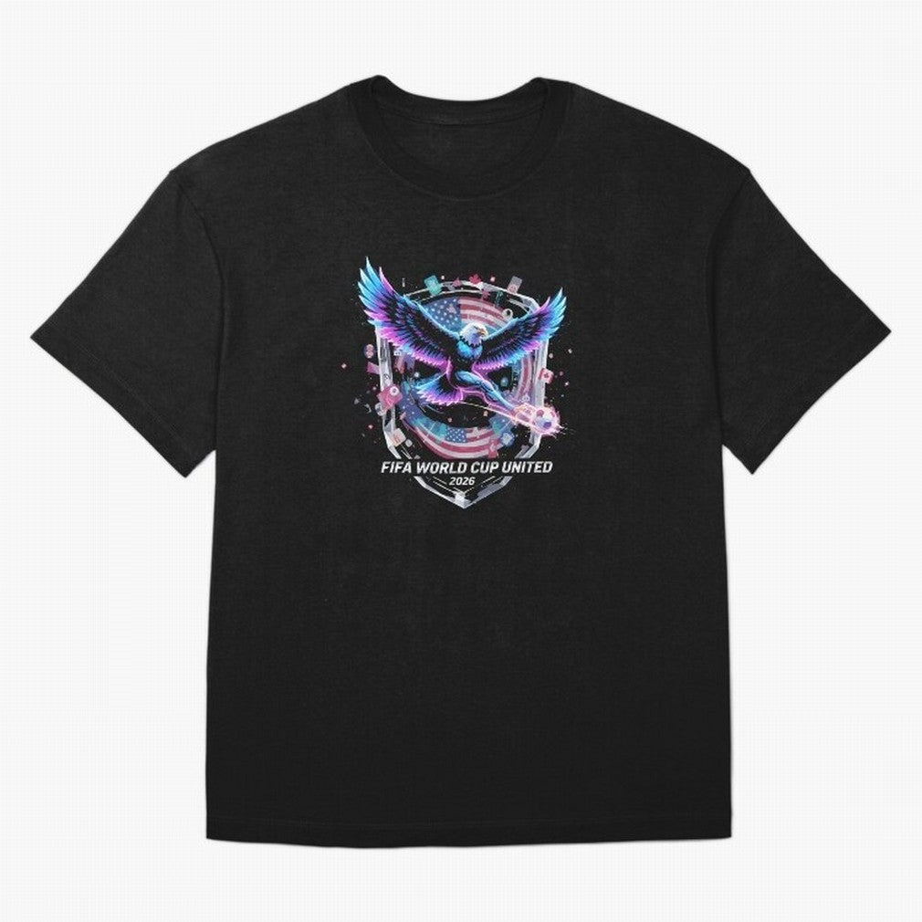 FIFA World Cup 2026 United Eagle Soccer Art T-Shirt_86867742 Classic T-Shirt Celebrate Rivalries and Pride in FIFA World Cup 2026 USA Canada Mexico Built around Neymar, Brazil Energy, Football Passion, Legendary Performances, Festival Vibes and