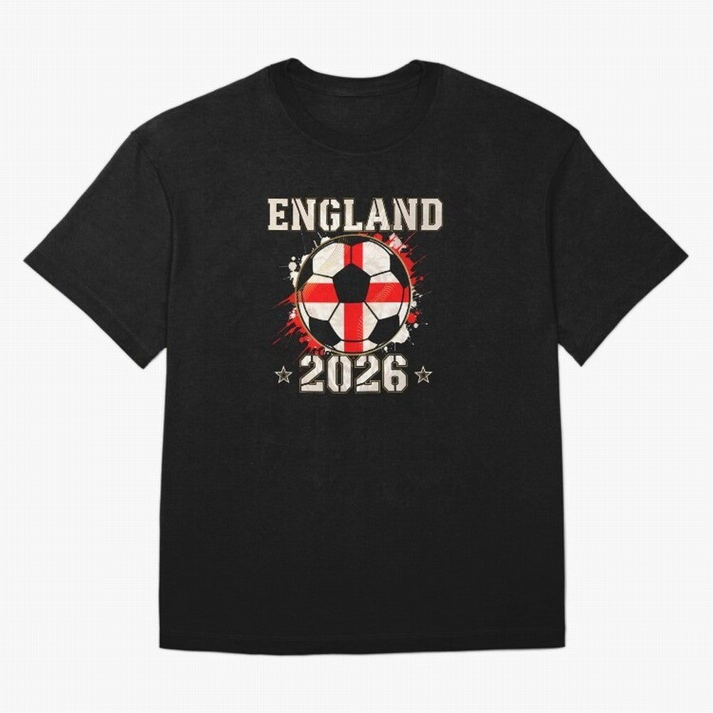 Front Print England Soccer World Cup 2026 - English Fan Gift T-Shirt_84562392 Classic T-Shirt Remember FIFA World Cup 2026 for Fans of Messi, CR7 and Mbappe and Brazil, Portugal and Argentina, Bringing Tournament Hype, Historic Matchups, Family