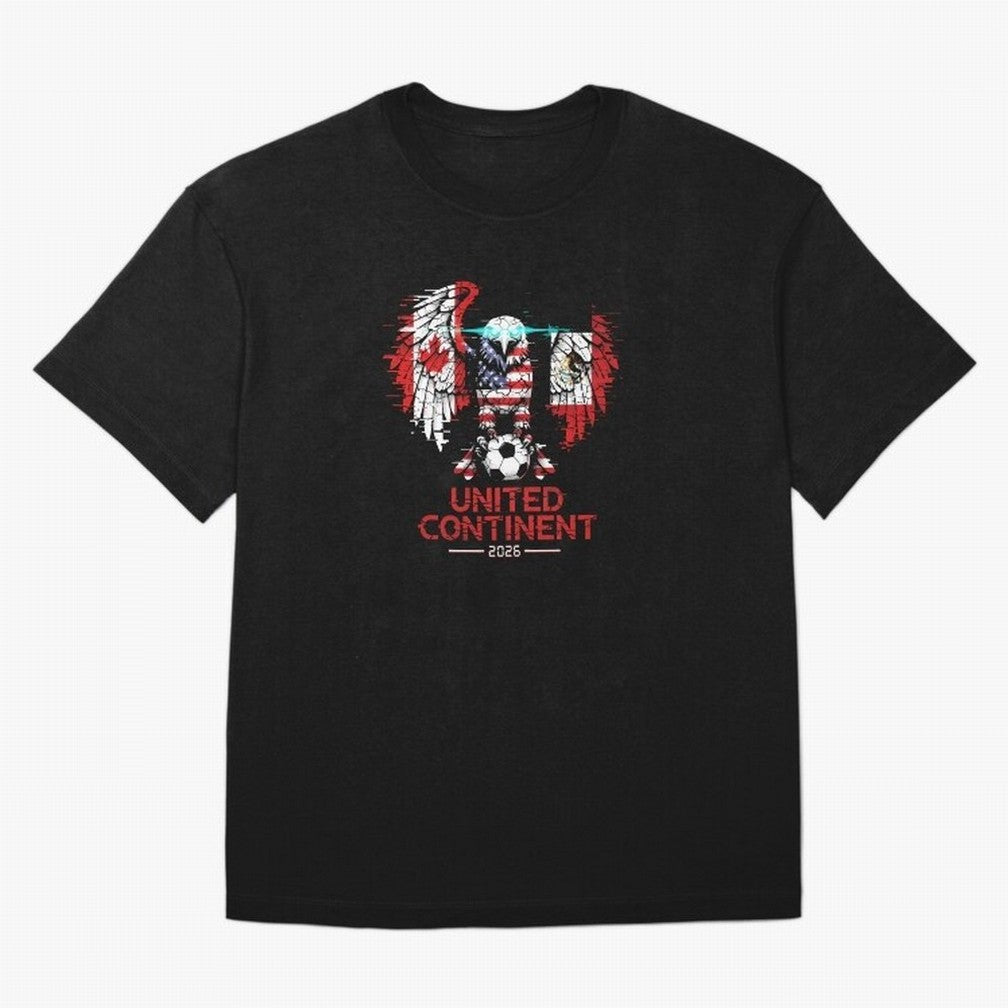 Glitched North America Eagle World Cup Soccer 2026 T-Shirt_83958408 Classic T-Shirt Capture the FIFA World Cup 2026 Journey through Cristiano Ronaldo, Haaland and CR7 Highlights, Brazil Pride, Classic Soccer Heritage, Championship Pressure, Fan
