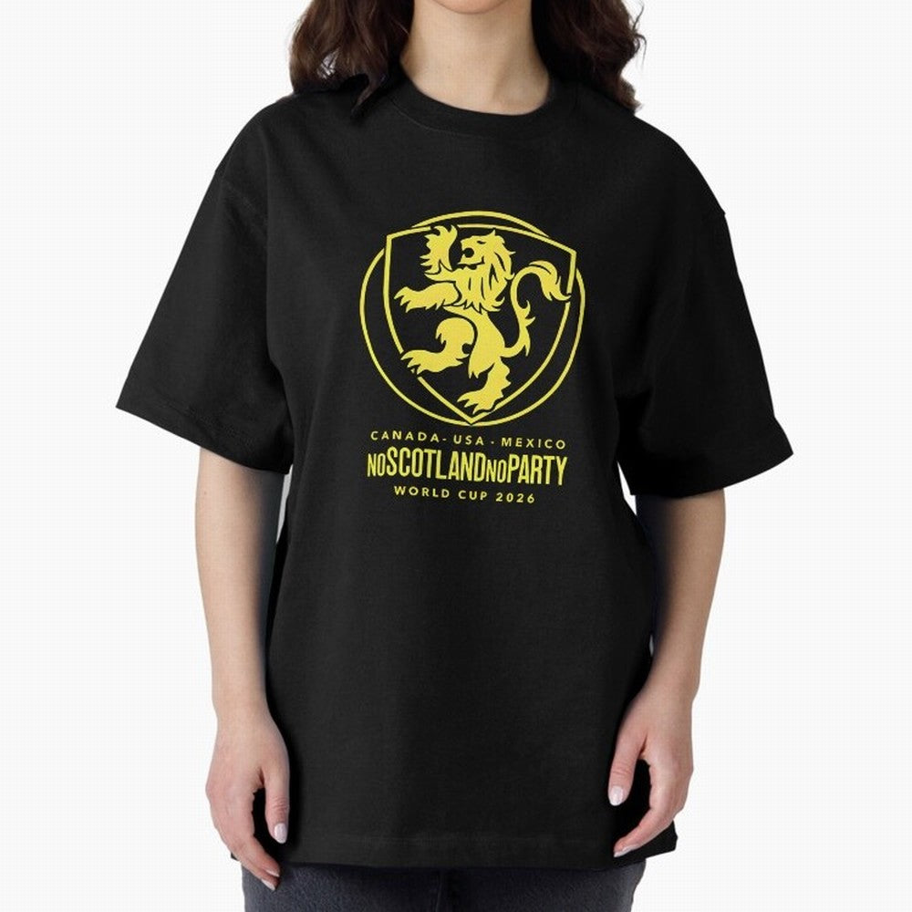 Scotland World Cup 2026 No Scotland No Party T-Shirt_83987455 Classic T-Shirt Celebrate Football Dreams Across FIFA World Cup 2026 Spirit, Featuring England and Germany, Messi, Neymar and Mbappe, Football Festival Excitement, Trophy Ambitions,