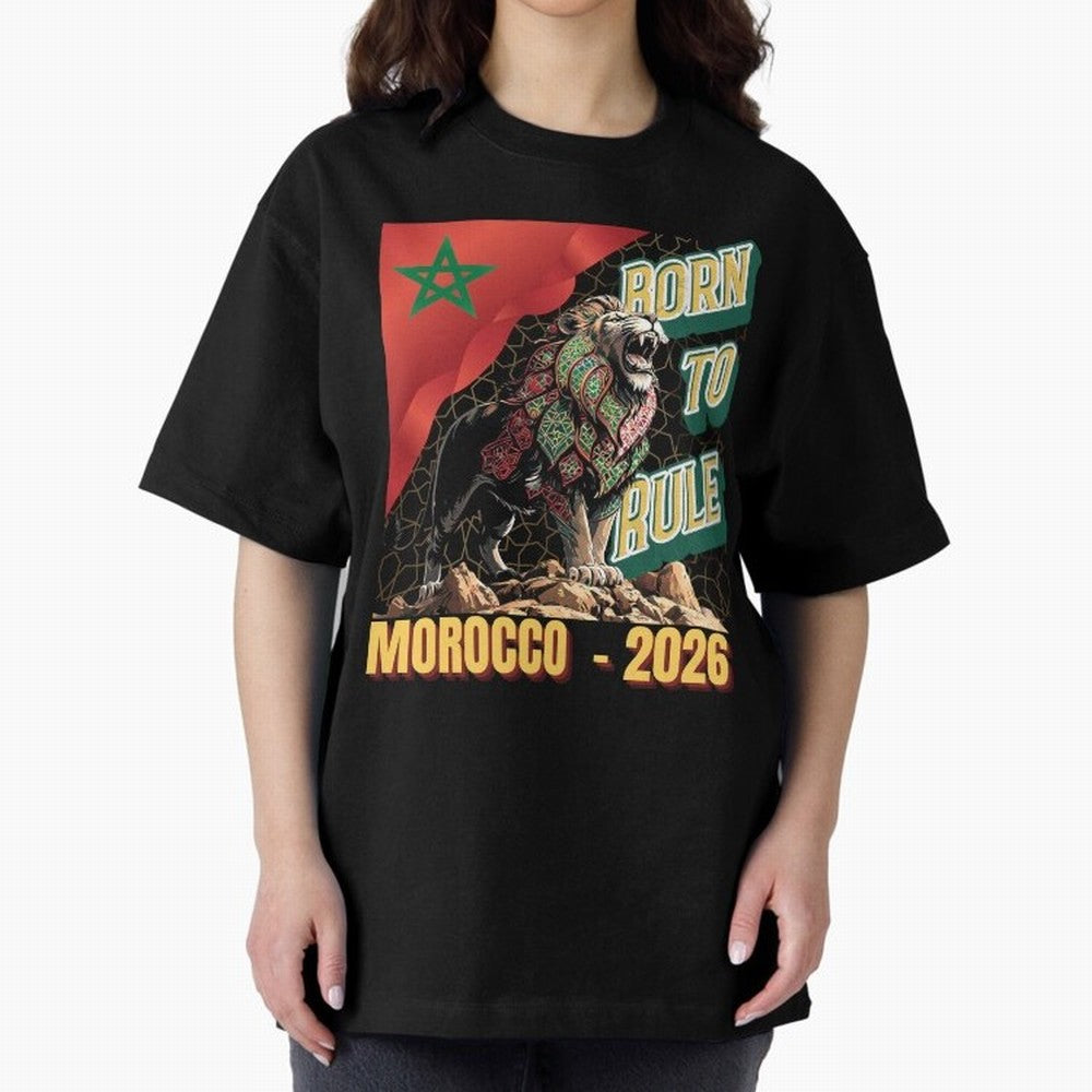 Morocco Football - Born to Rule Classic T-Shirt Turn Every Weekend Toward Global Football Passion for FIFA World Cup 2026, Featuring Neymar, England, France and Netherlands, Supporter Pride, Iconic Celebrations, Legendary Names and Global Match Day