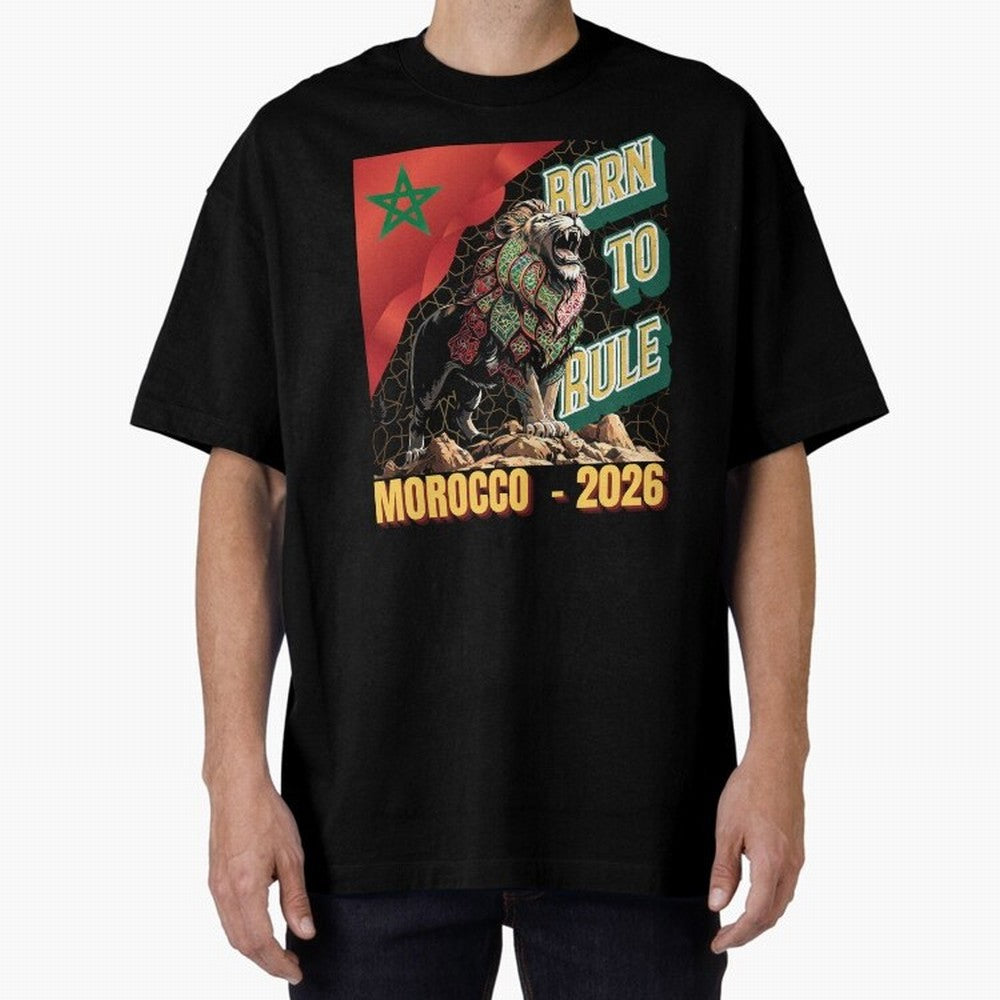 Morocco Football - Born to Rule Classic T-Shirt Turn Every Weekend Toward Global Football Passion for FIFA World Cup 2026, Featuring Neymar, England, France and Netherlands, Supporter Pride, Iconic Celebrations, Legendary Names and Global Match Day