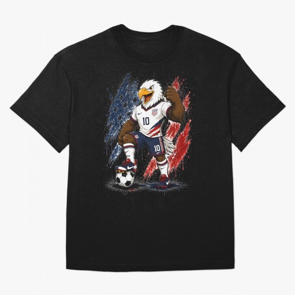 USA World Cup Classic T-Shirt Support the Legends of FIFA World Cup 2026 Group Stage for Fans of Messi and Germany, Bringing Vintage Soccer Flavor, Modern Football Stars, National Flags and Final Night Emotion; Perfect for Supporters Who Want Bold