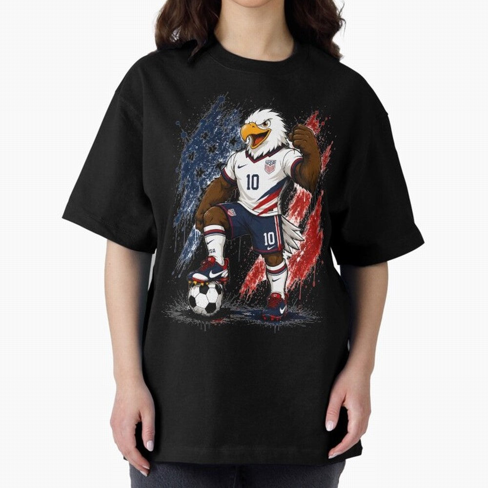 USA World Cup Classic T-Shirt Support the Legends of FIFA World Cup 2026 Group Stage for Fans of Messi and Germany, Bringing Vintage Soccer Flavor, Modern Football Stars, National Flags and Final Night Emotion; Perfect for Supporters Who Want Bold