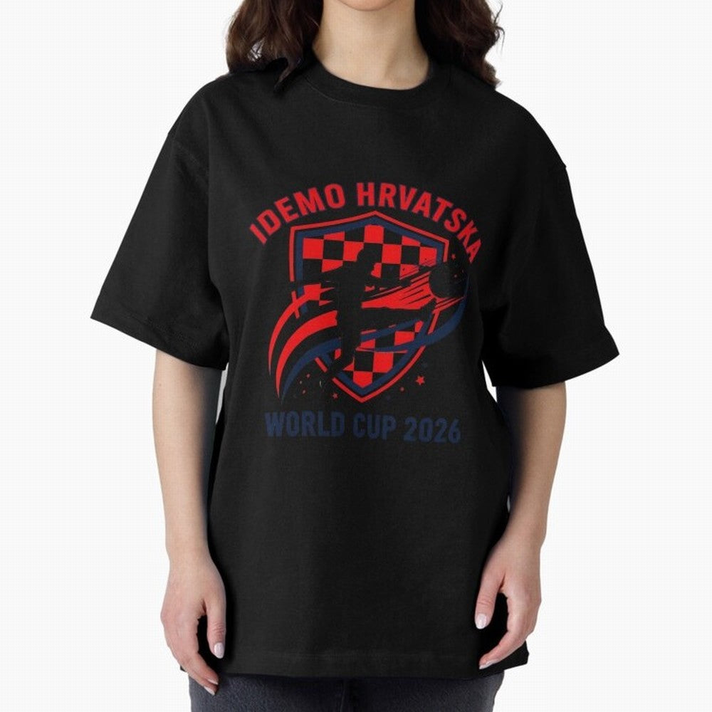 Croatia World Cup 2026 Fan Art Classic T-Shirt Bring Global Tournament Vibes to FIFA World Cup 2026 for Fans of Messi and England, Bringing Goal Celebration Energy, Supporter Heritage, Football Icons and Worldwide Tournament Joy; Ideal for Fans Who