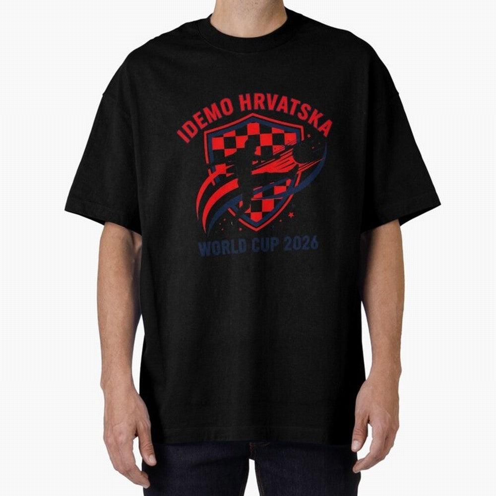 Croatia World Cup 2026 Fan Art Classic T-Shirt Bring Global Tournament Vibes to FIFA World Cup 2026 for Fans of Messi and England, Bringing Goal Celebration Energy, Supporter Heritage, Football Icons and Worldwide Tournament Joy; Ideal for Fans Who