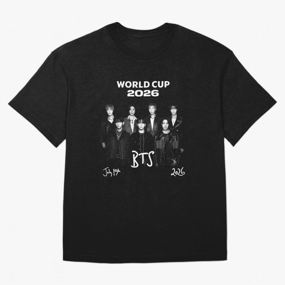 BTS World Cup 2026 Special Edition - OT7 Team Photo Classic T-Shirt Mark Global Football Passion for FIFA World Cup 2026, Made for Messi, Neymar and Mbappe, France and Portugal, Sports Nostalgia, International Competition, Famous Players and