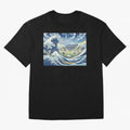 Soccer Players in Hokusai Waves Japan Classic T-Shirt Represent FIFA World Cup 2026 Built around Messi, Neymar and Mbappe, Portugal, Spain and Germany Energy, Match Day Excitement, Supporter Culture, Golden Goals and Global Football Passion; Ideal