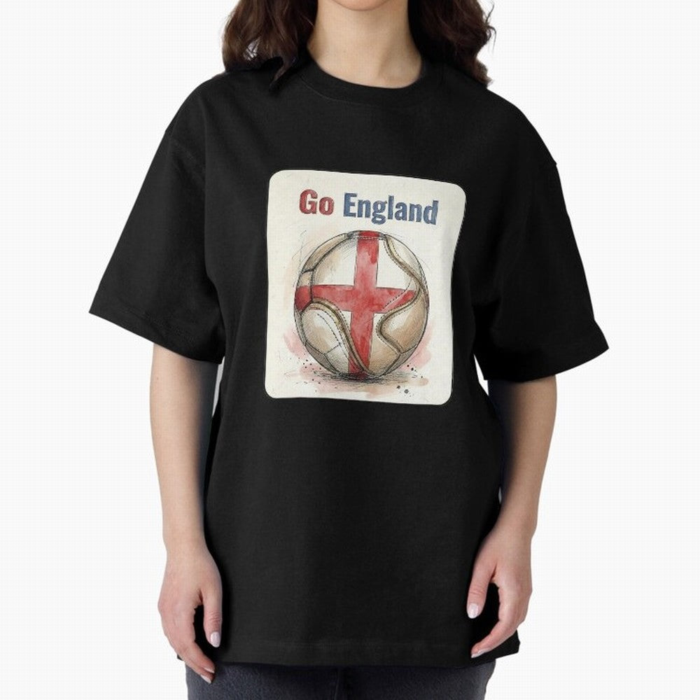 Go England Soccer Ball Flag | English Football Fan Graphic Tee Classic T-Shirt Turn Football Passion into Match Day Hype around FIFA World Cup 2026 Group Stage, Haaland, Spain and Netherlands, Stadium Chants, National Pride, Trophy Dreams and