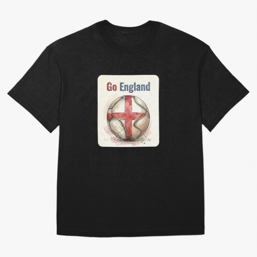 Go England Soccer Ball Flag | English Football Fan Graphic Tee Classic T-Shirt Turn Football Passion into Match Day Hype around FIFA World Cup 2026 Group Stage, Haaland, Spain and Netherlands, Stadium Chants, National Pride, Trophy Dreams and