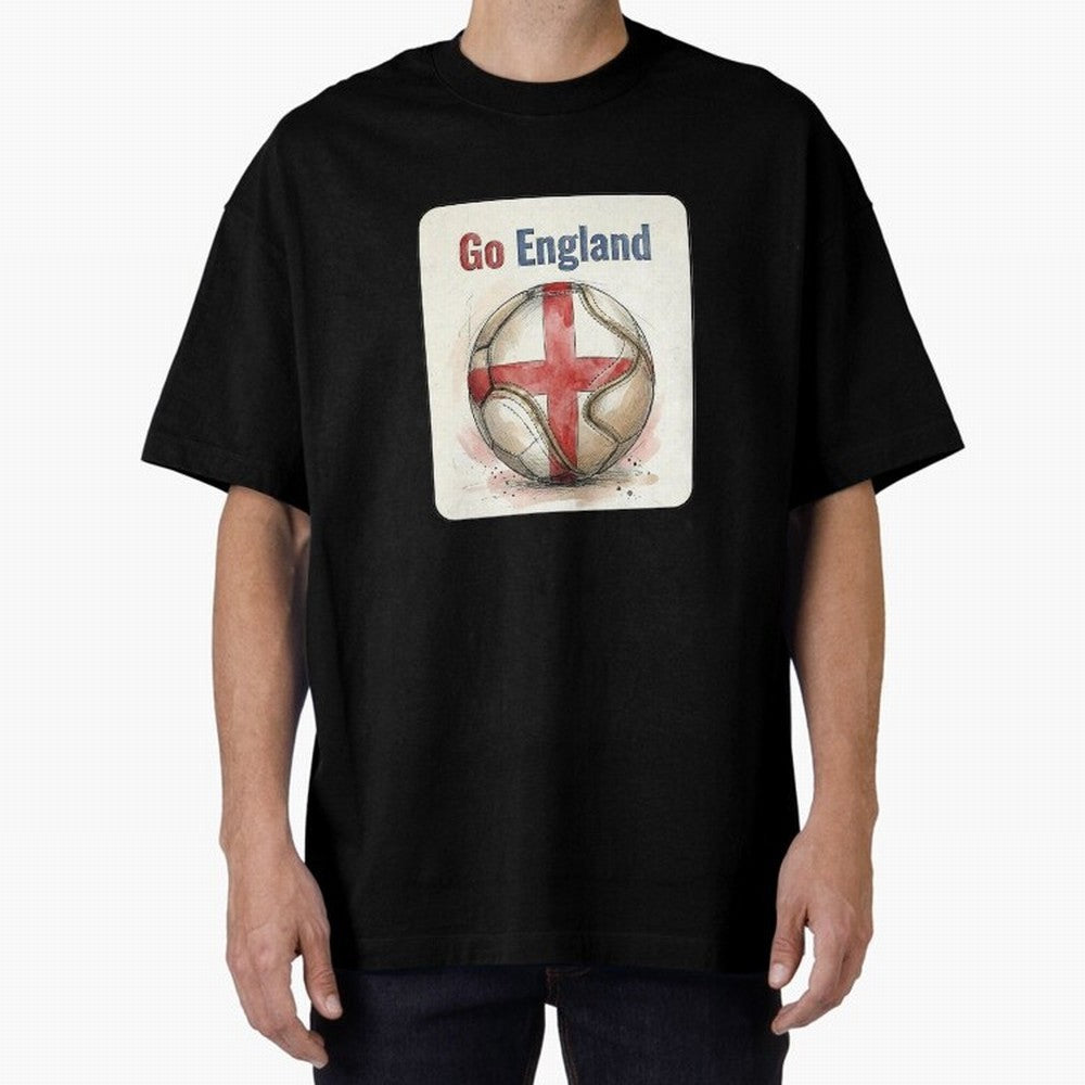 Go England Soccer Ball Flag | English Football Fan Graphic Tee Classic T-Shirt Turn Football Passion into Match Day Hype around FIFA World Cup 2026 Group Stage, Haaland, Spain and Netherlands, Stadium Chants, National Pride, Trophy Dreams and