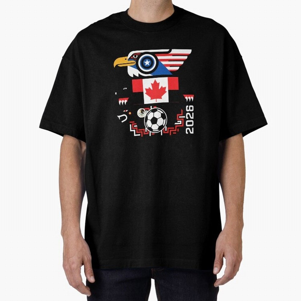 North America Spirit Cup 2026 T-Shirt_82734510 Classic T-Shirt Share FIFA World Cup 2026 Spirit, Inspired by Argentina and Brazil, Messi and Cristiano Ronaldo, Goal Celebration Energy, Supporter Heritage, Football Icons and Worldwide Tournament