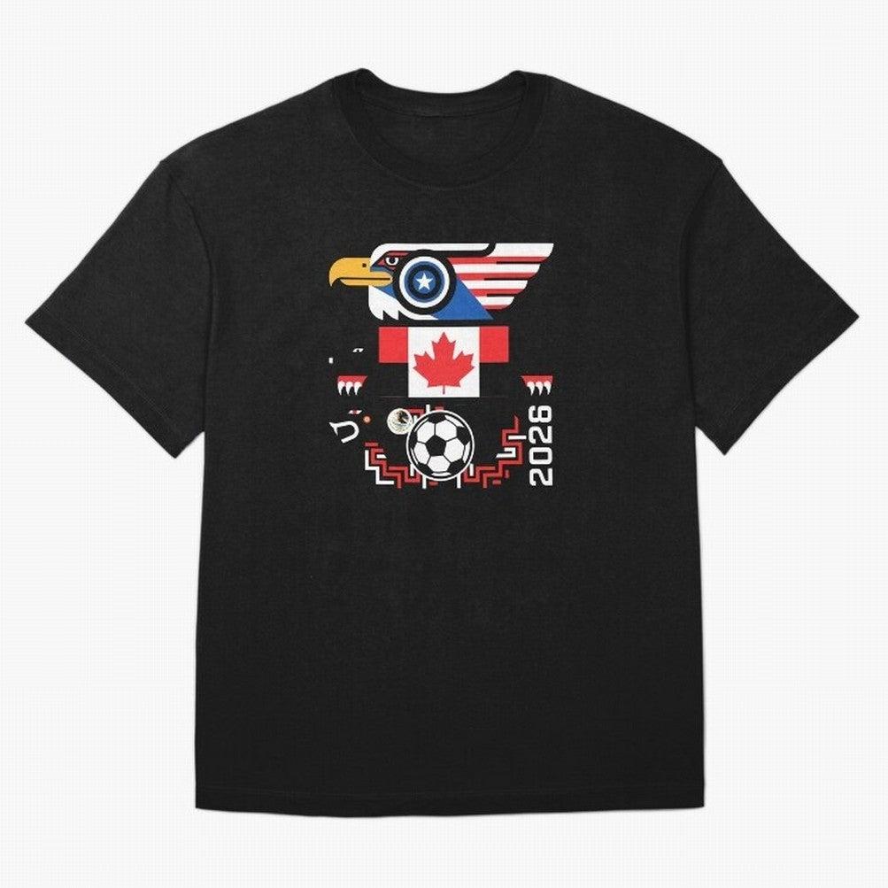 North America Spirit Cup 2026 T-Shirt_82734510 Classic T-Shirt Share FIFA World Cup 2026 Spirit, Inspired by Argentina and Brazil, Messi and Cristiano Ronaldo, Goal Celebration Energy, Supporter Heritage, Football Icons and Worldwide Tournament